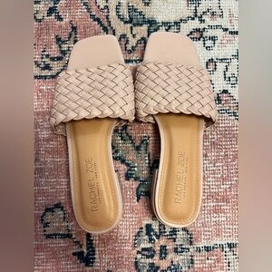 Rachel Zoe Los Angeles New York Braided Weaved Sandal Light Pink
